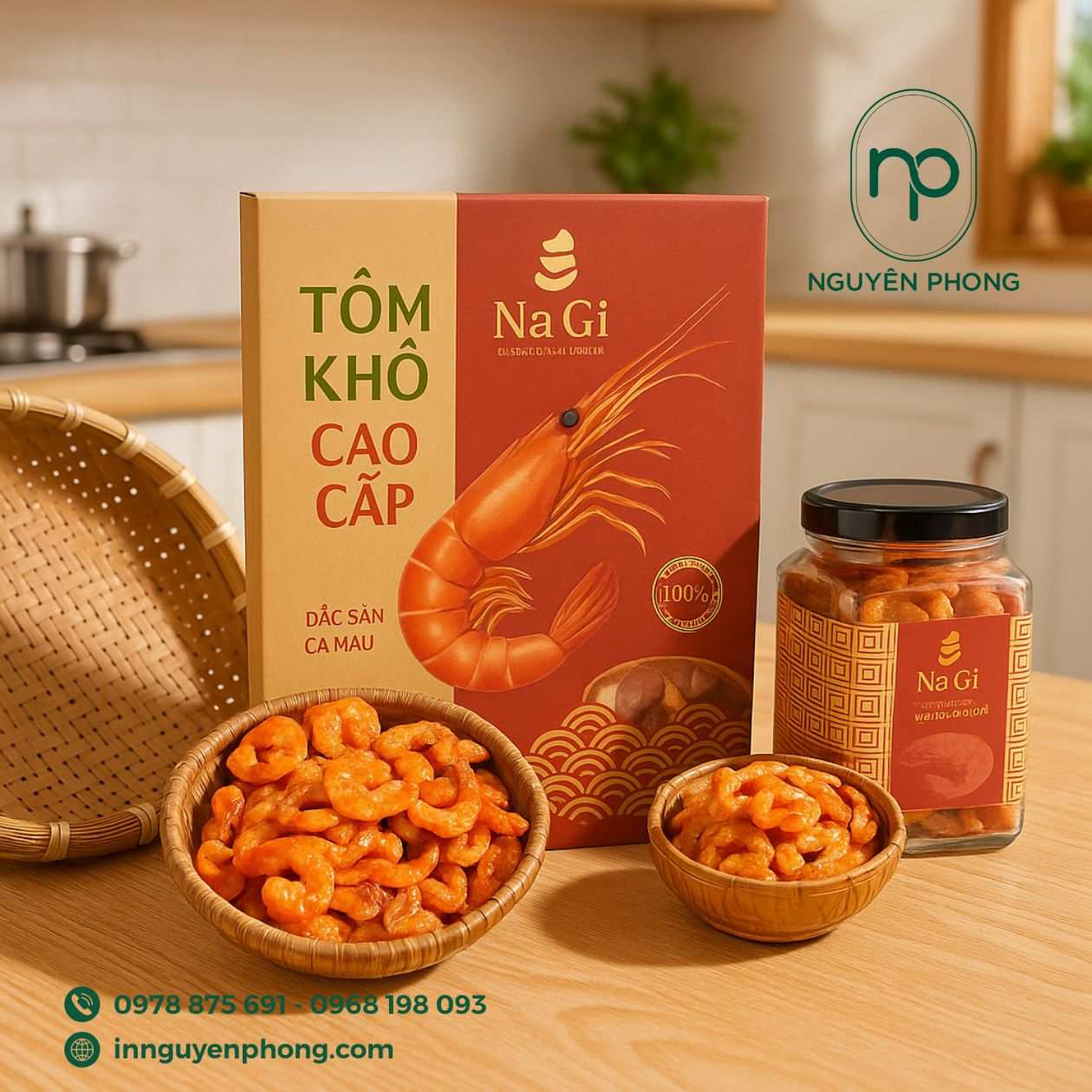 In hộp giấy đựng tôm khô đẹp, chuyên nghiệp, giá tốt